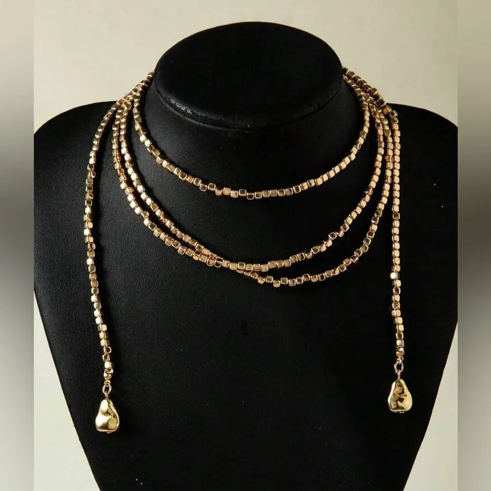Beaded Wrap Necklace #2376
